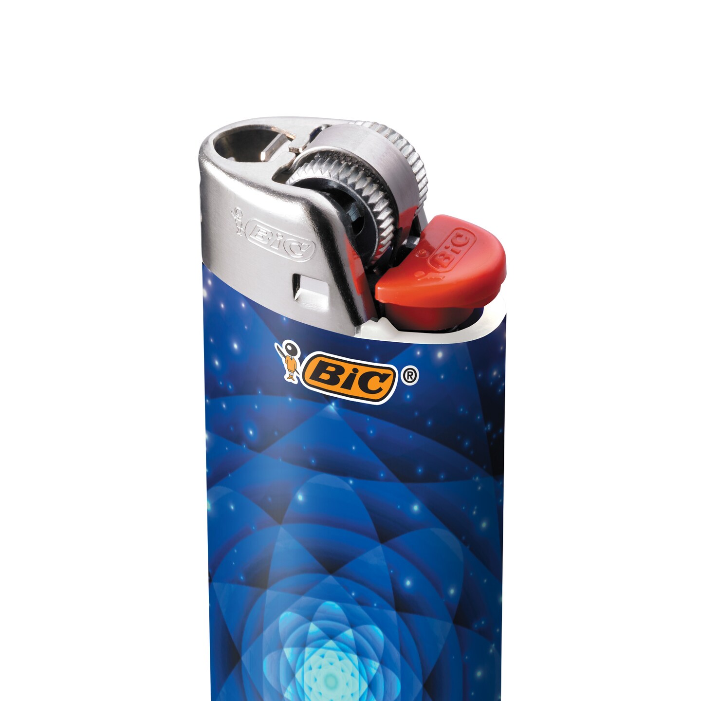 BIC Maxi Pocket Lighter, Special Edition Psychedelic Collection, Assorted Unique Lighter Designs, 50 Count Tray of Lighters