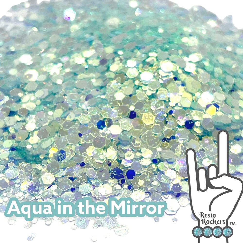 Resin Rockers In the Mirror Premium Pixie for Poxy Chunky Glitter Mix Bundle