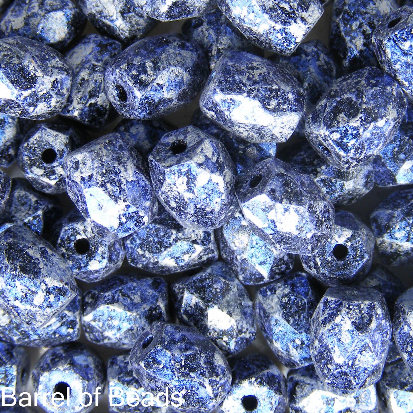 Baros Par Puca&#xAE;, Czech glass bead, Tweedy Blue, 10 grams