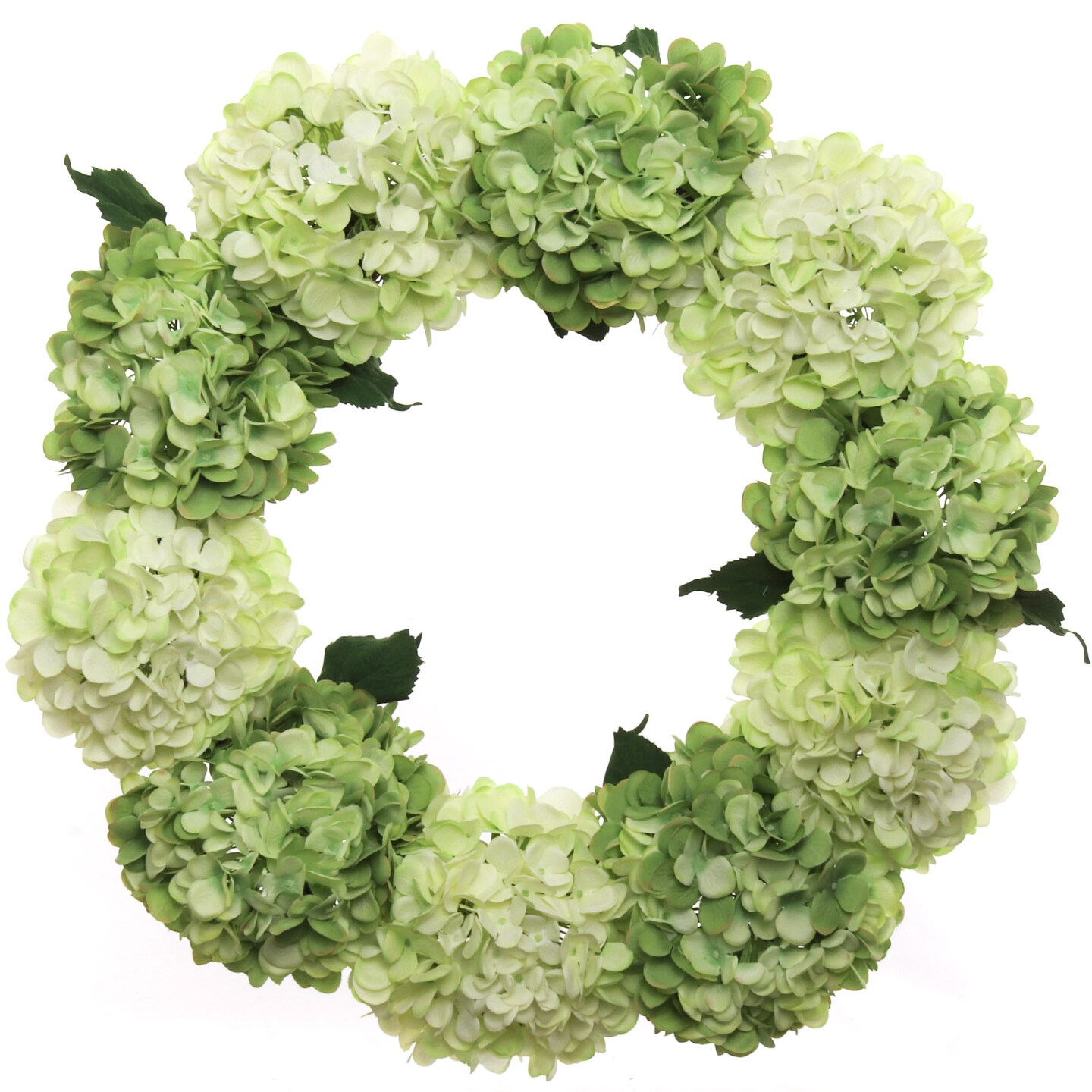 24&#x22; Verdant Mix Hydrangea Wreath with Grapevine Ring by Floral Home&#xAE;