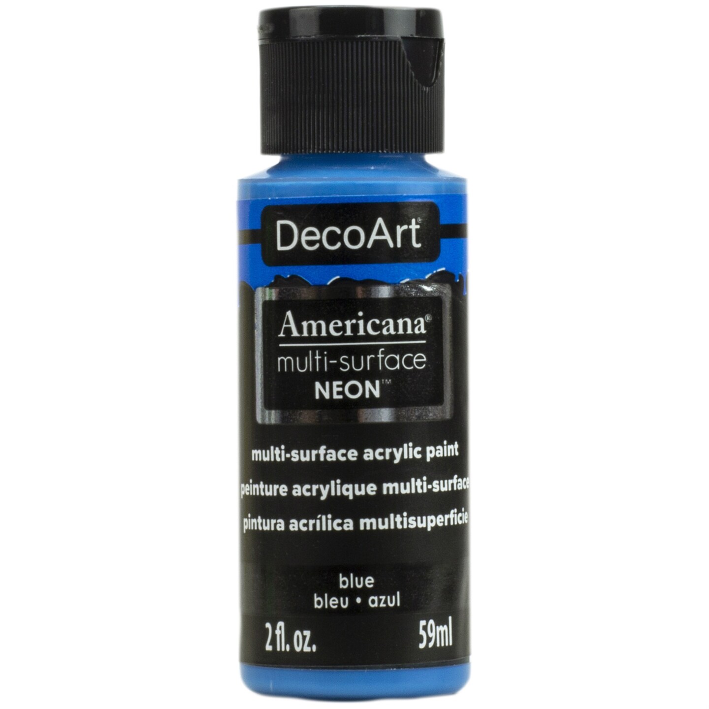 DecoArt Americana MultiSurface Neon Paint, 2Ounce, Blue Michaels