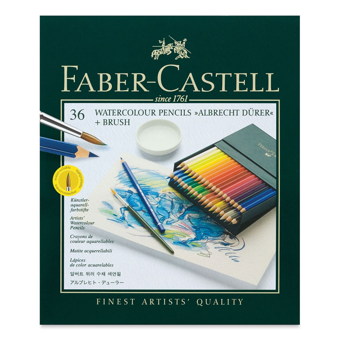 Faber-Castell Albrecht Durer Watercolor Pencils - Gift Box , Set of 36