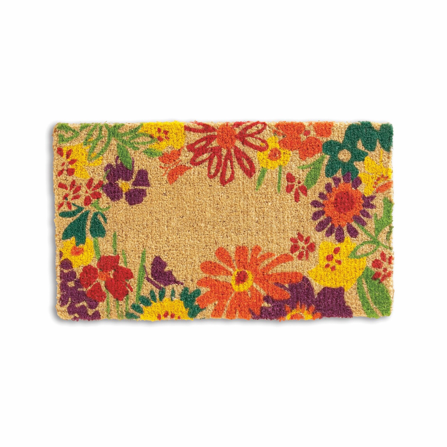 1'6"X2'6" Field Flowers Coir Doormat Michaels