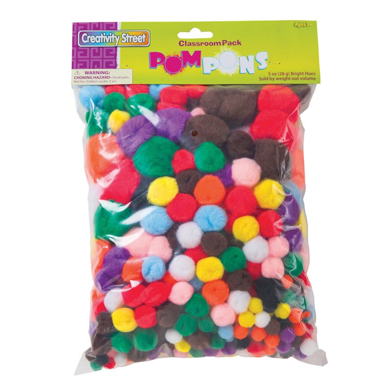 Pons Color Pom Pons Classroom Pack, Assorted Colors & Sizes, 5 Oz. | Michaels