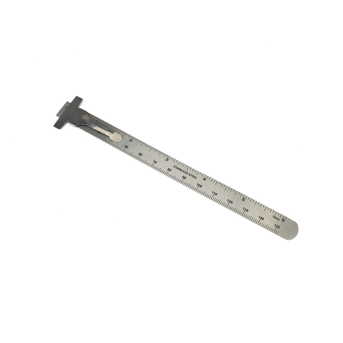 Excel Blades 6-Inch Stainless Steel Ruler – Precision Measuring Tool with Pocket Clip