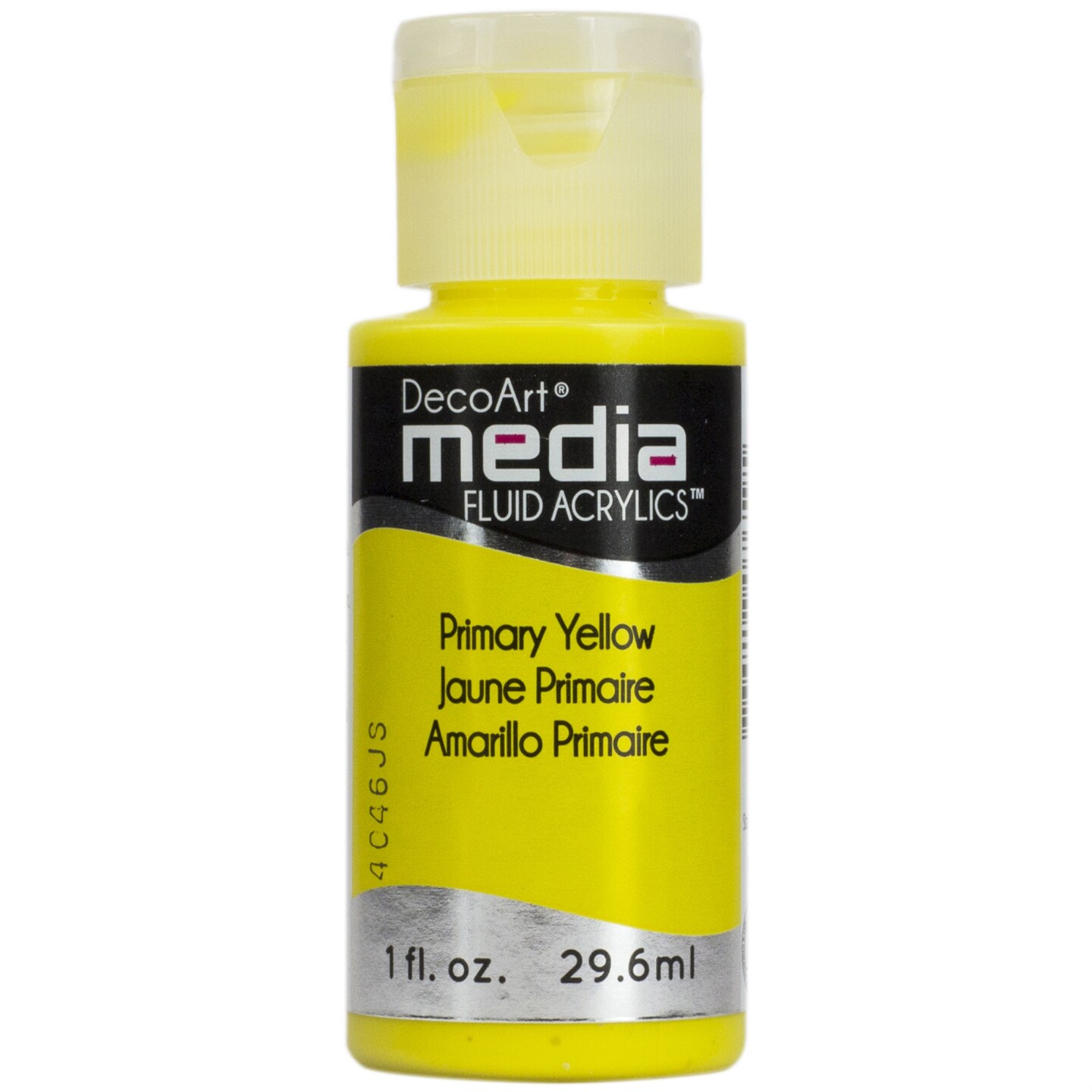 DecoArt Media Fluid Acrylic Paint, 1 oz., Primary Yellow (Series 1)