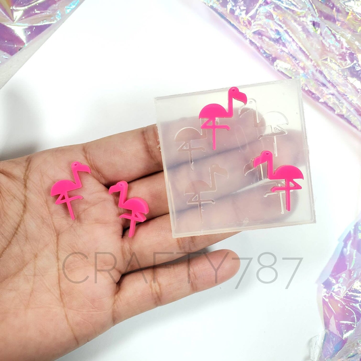 Flamingos Earrings Silicone Mold(B7) Michaels