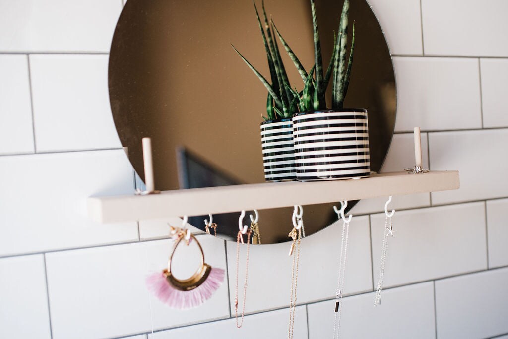 Hanging Mirror Shelf Kit