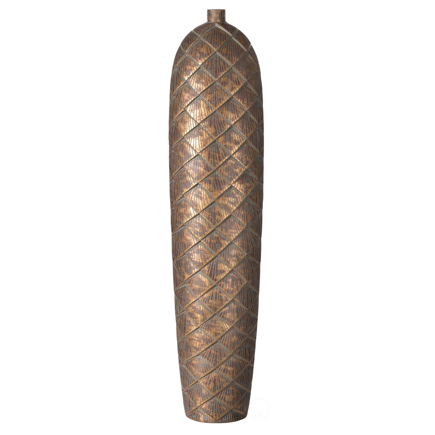 37-Inch-Tall Cylinder Antique Style Designed Floor Vase - for Entryway, Dining, or Living Room Decor - Ceramic Rustic - Elegant Home Accent with Vintage Charm, Timeless Appeal