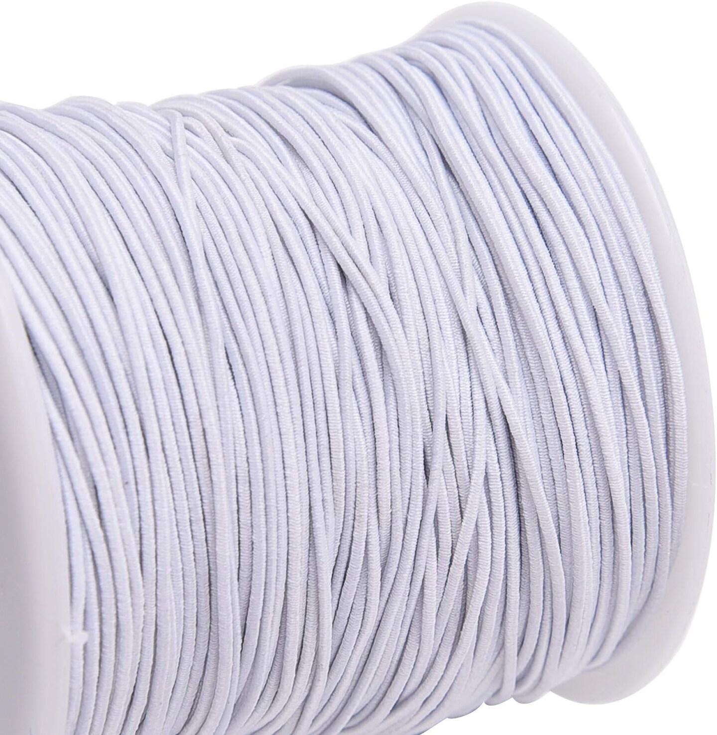 0.8 mm Elastic String Cord Thread Cords for Jewelry Making Bracelets Beading, 109 Yards, White
