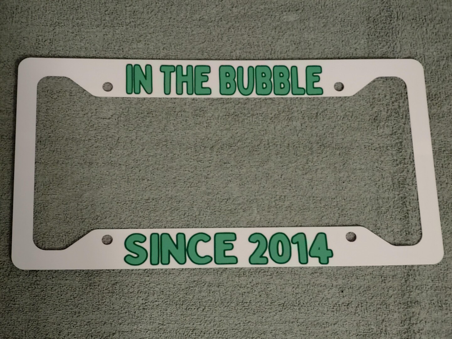 Custom License Plate Frame, Personalized License Plate Frame, Auto License Plate Frame, Your Text Here, Aluminum Frame, Great Gift product 7