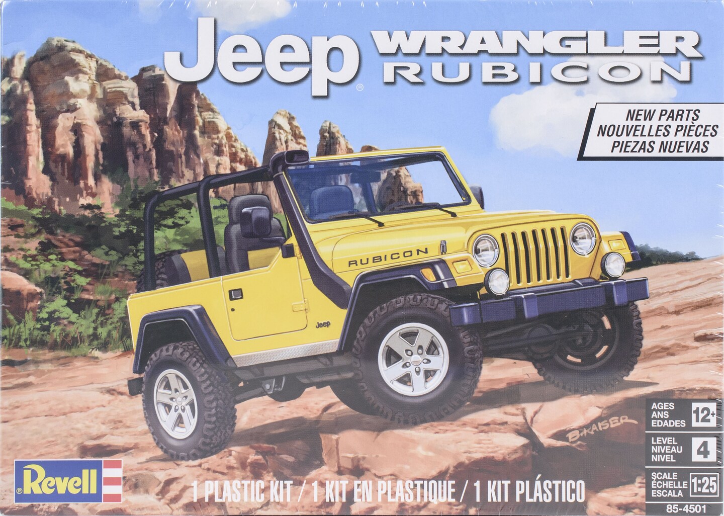 Plastic Model Kit-Jeep Wrangler Rubicon