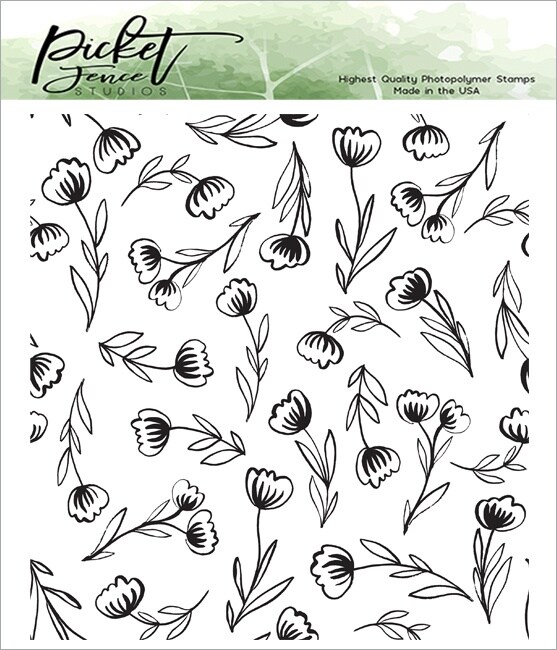 Picket Fence Studios 4"X4" Stamp SetBlossoms Michaels