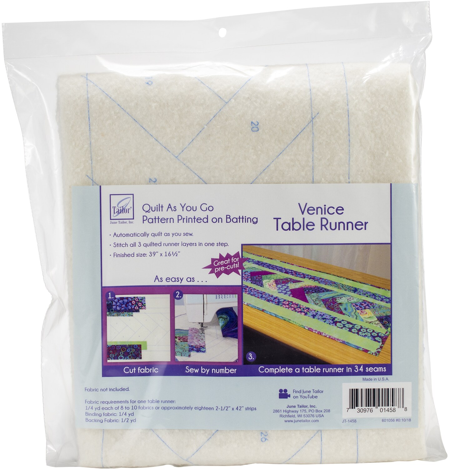 June Tailor Quilt As You Go Table RunnerVenice Michaels