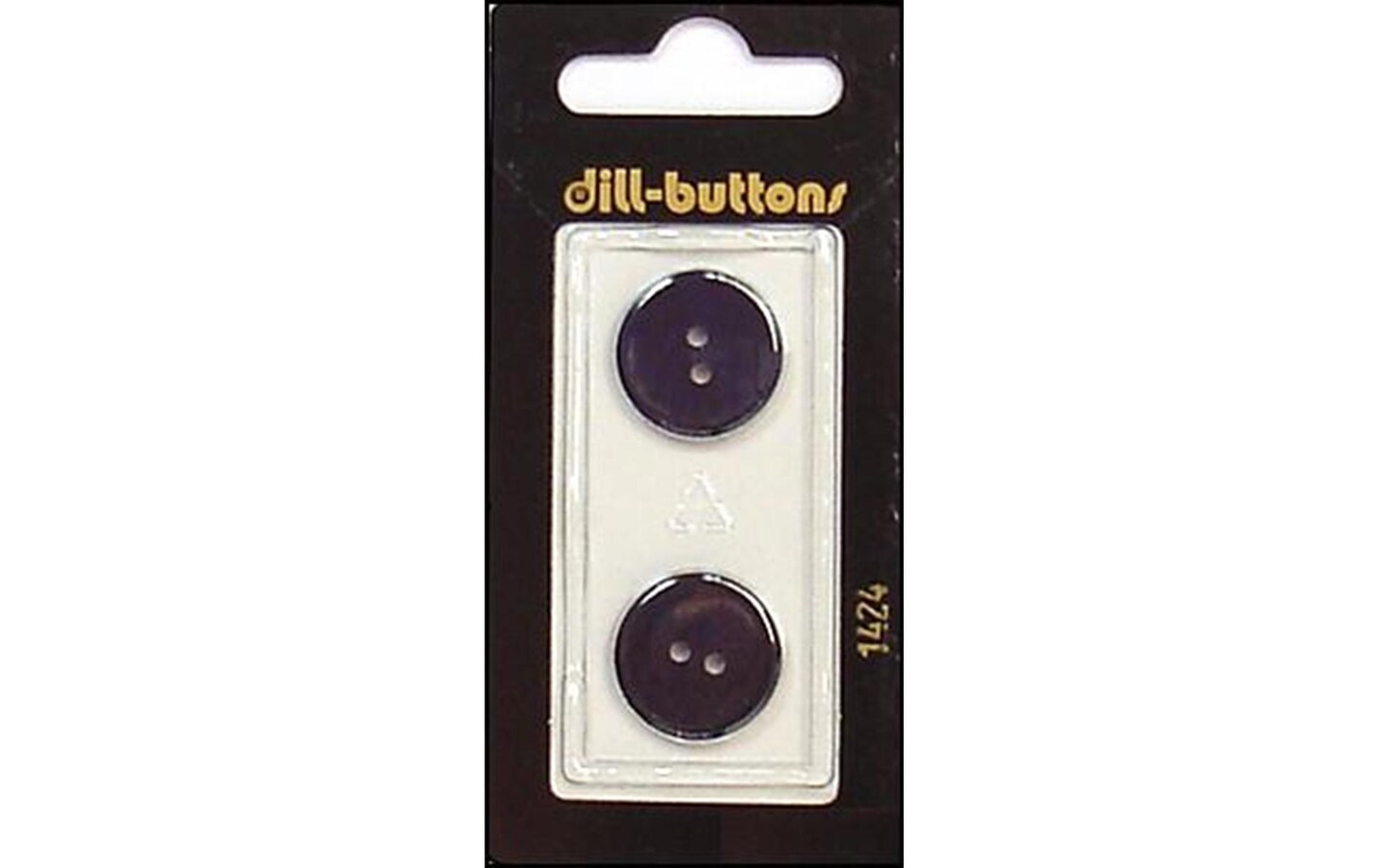 Dill Buttons 18mm 2pc 2 Hole Blue Michaels