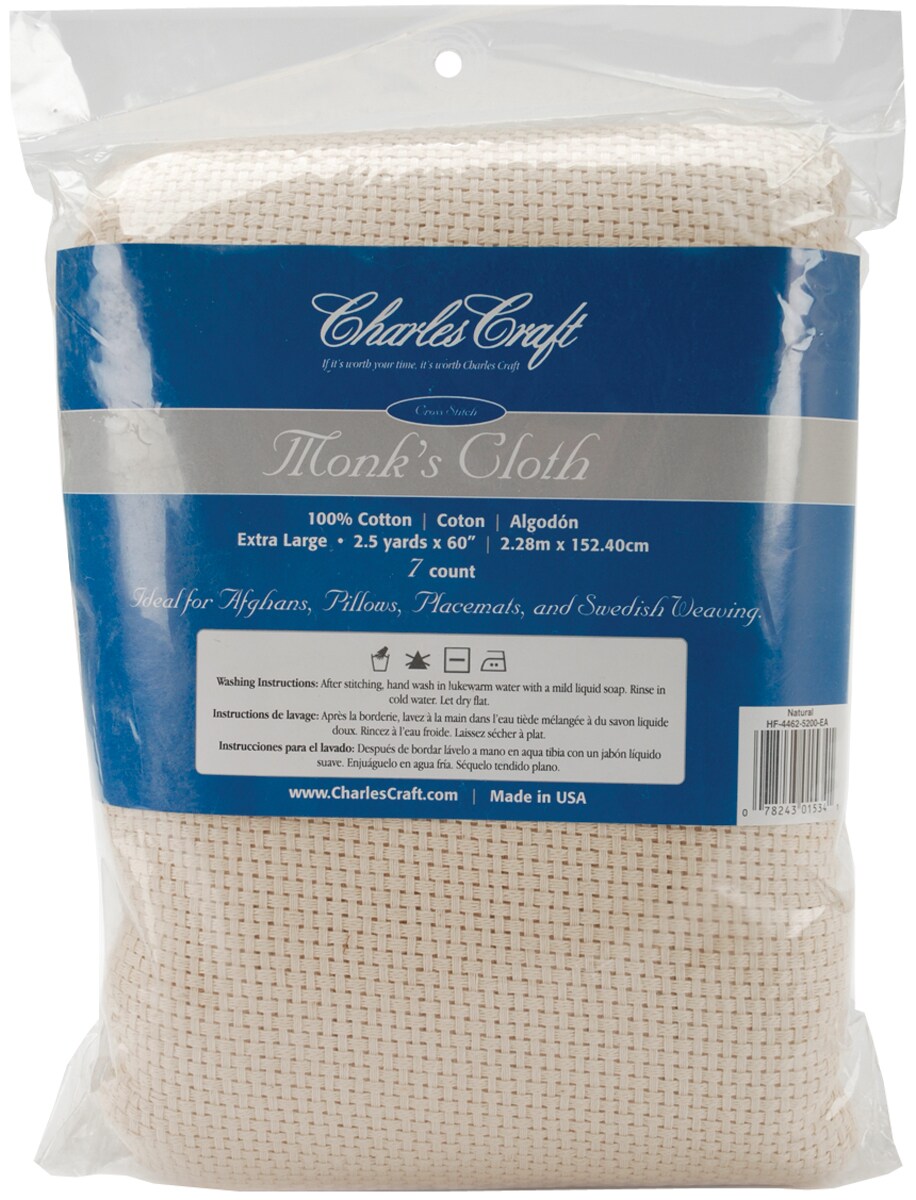 Charles Craft Monk's Cloth 7-Count Aida - One 60 inch x 2.5 yard Piece