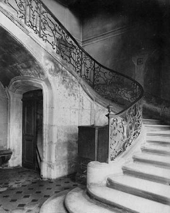 Paris 1900 - Staircase Hotel de Brinvilliers rue Charles V Poster Print by  Eugene Atget - Item # VARPDX455114