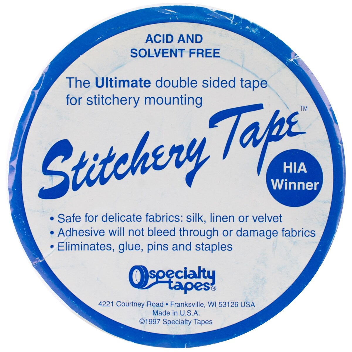 Yarn Tree Stitchery Tape For Framing -1.5&#x22;X60&#x27; Roll
