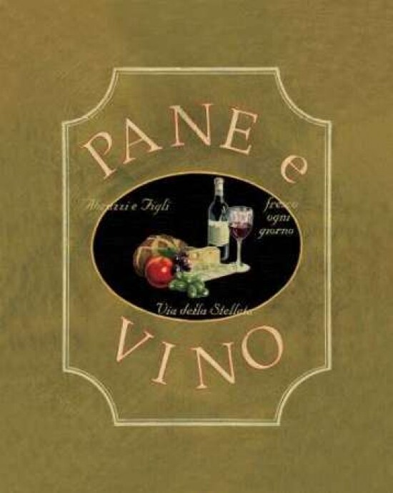 Pane e Vino Poster Print by Catherine Jones - Item # VARPDXJNE029