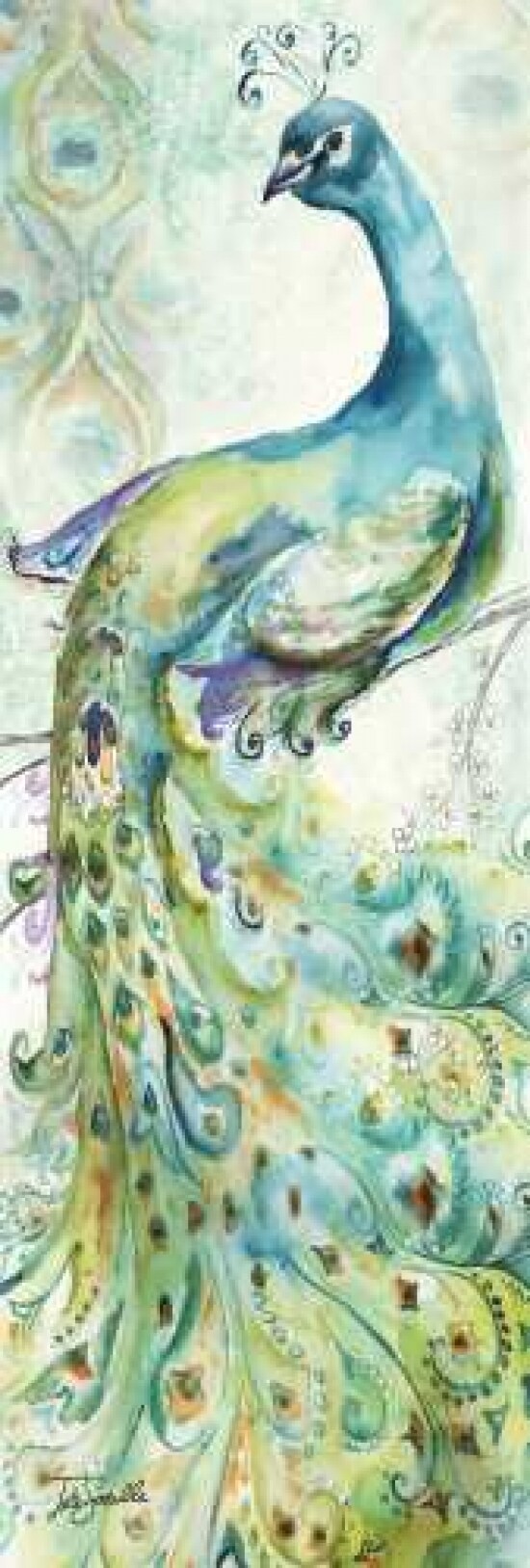 Bohemian Peacocks Panel I Poster Print by  Tre Sorelle Studios - Item # VARPDXRB9343TS