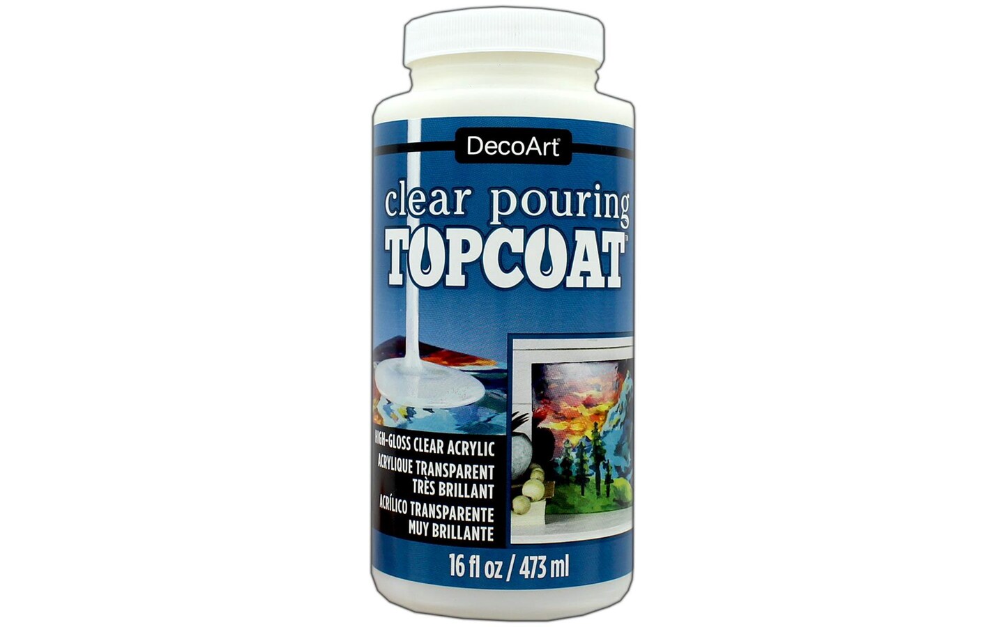 Decoart Clear Pouring Topcoat 16oz