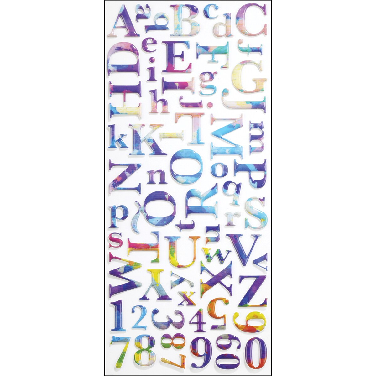 Sticko Alphabet Stickers-Watercolor