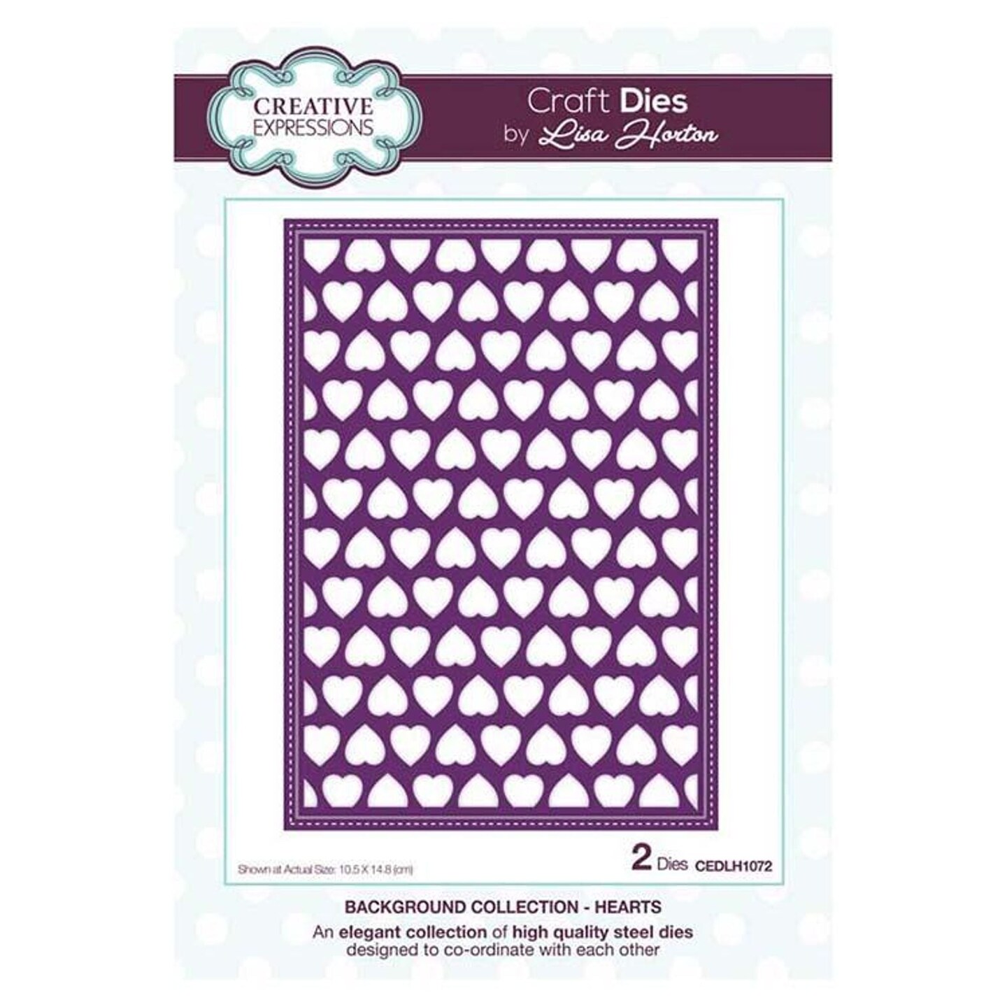 Creative Expressions Background Collection Hearts Craft Die | Michaels