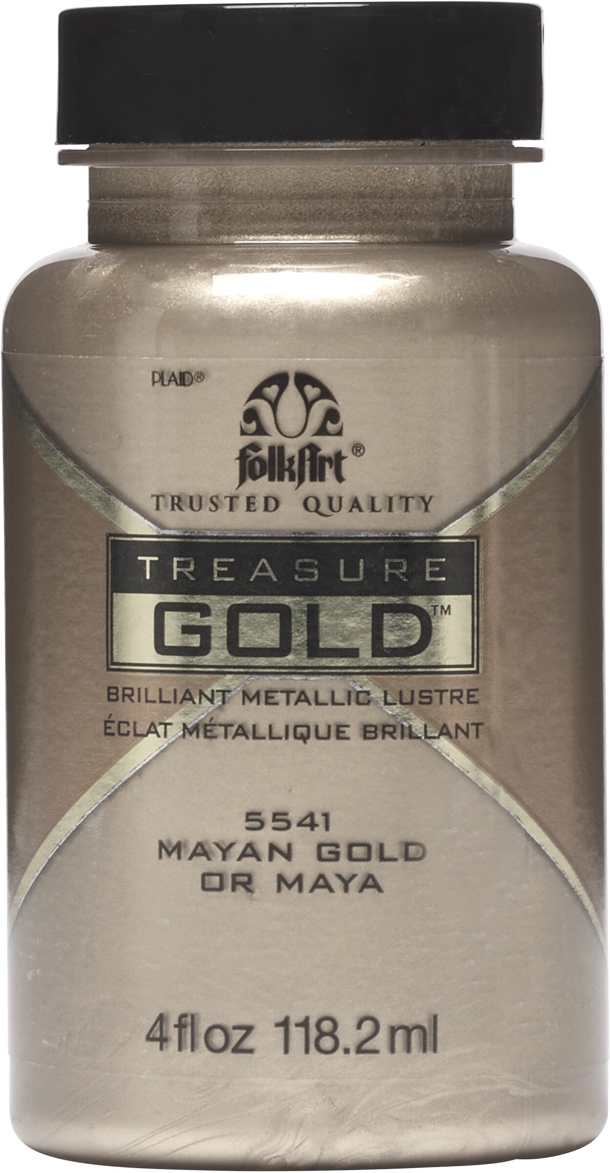 Folkart Treasure Gold Paint 4Oz-Mayan Gold