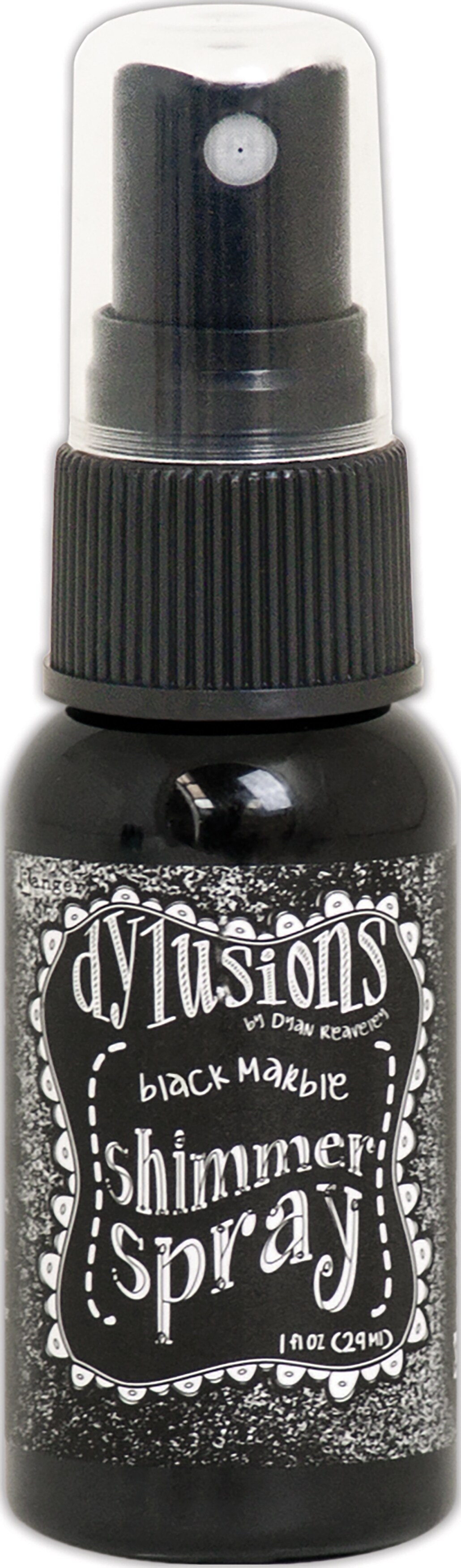 Dylusions Shimmer Sprays 1oz-Black Marble