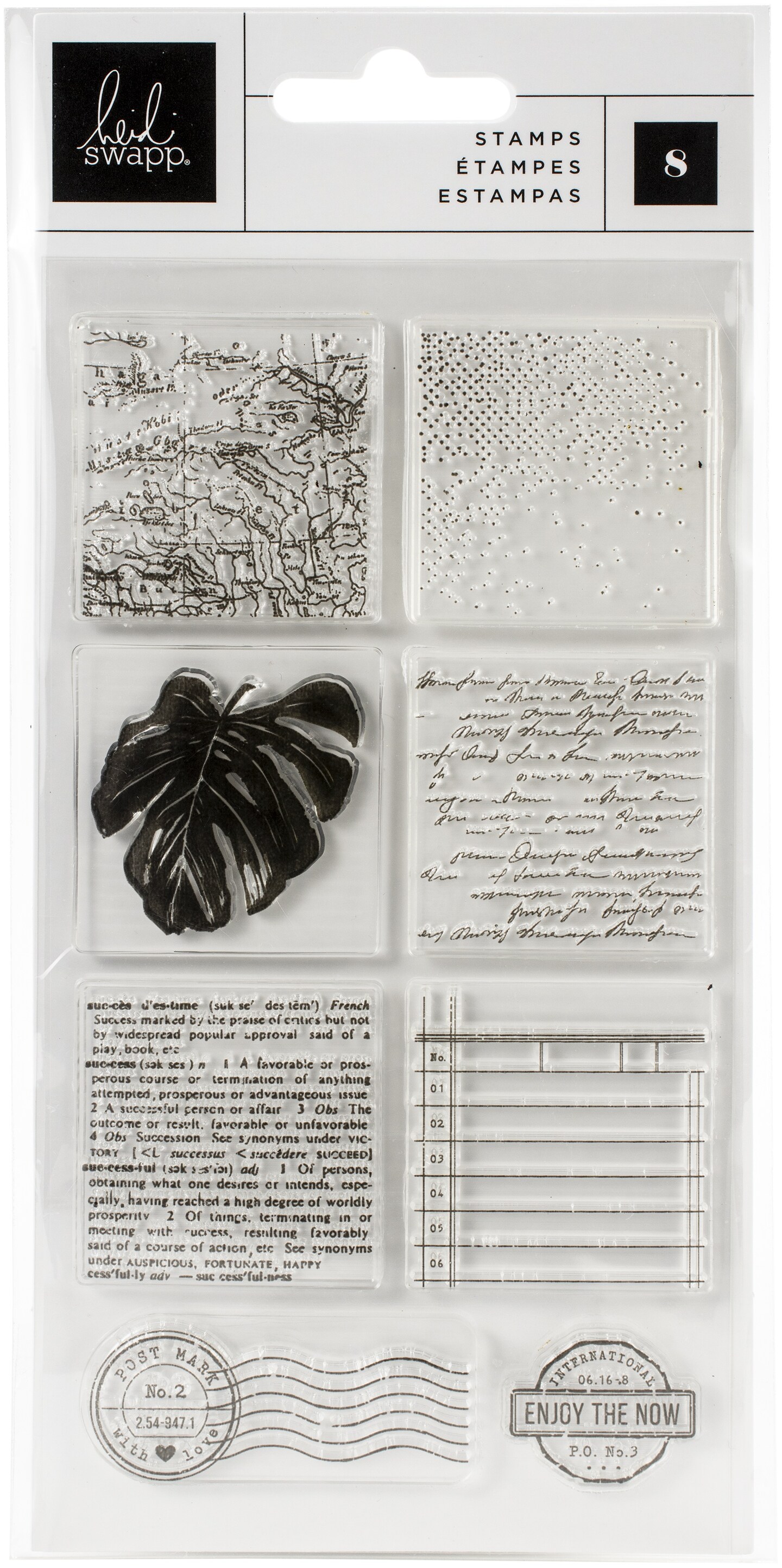 Heidi Swapp Art Walk Clear Stamps 8/Pkg
