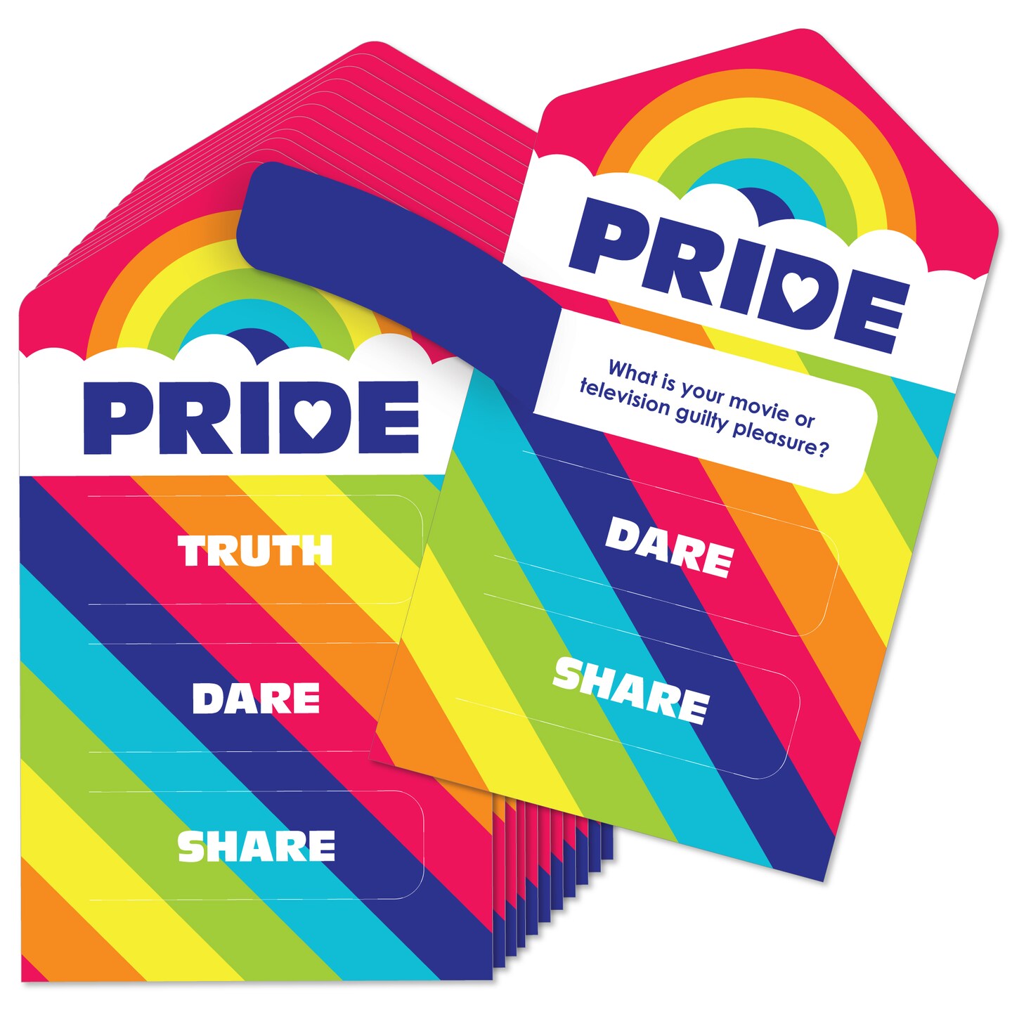 Big Dot of Happiness Love is Love - LGBTQIA+ Pride - Rainbow Party Game  Pickle Cards - Truth, Dare, Share Pull Tabs - Set of 12 | Michaels