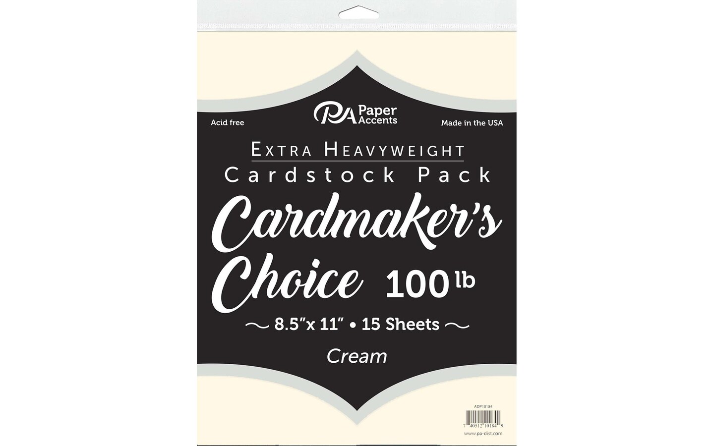 Cardmakers Choice 8.5x11 100lb Cream 15pc