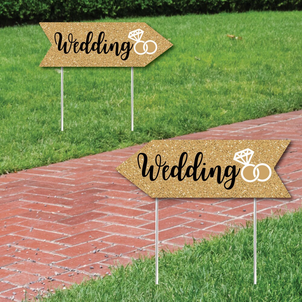 Big Dot Of Happiness Gold Wedding Signs Wedding Sign Arrow Double big-dot-of-happiness-gold-wedding-signs-wedding-sign-arrow-double