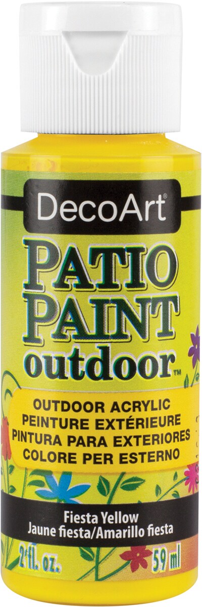 DecoArt Patio Paint 2oz-Fiesta Yellow
