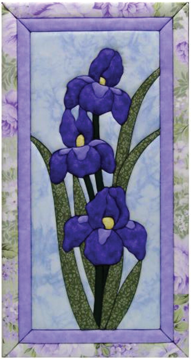 Quilt-Magic No Sew Wall Hanging Kit-Iris