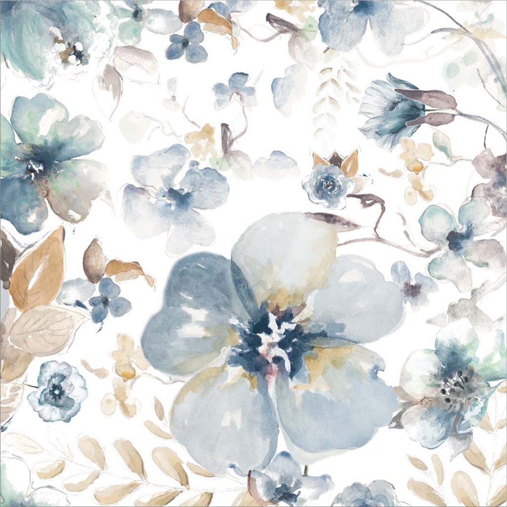 Indigo Beauty on White II by Patricia Pinto 14&#x22; x 14&#x22; Framed Wall Art