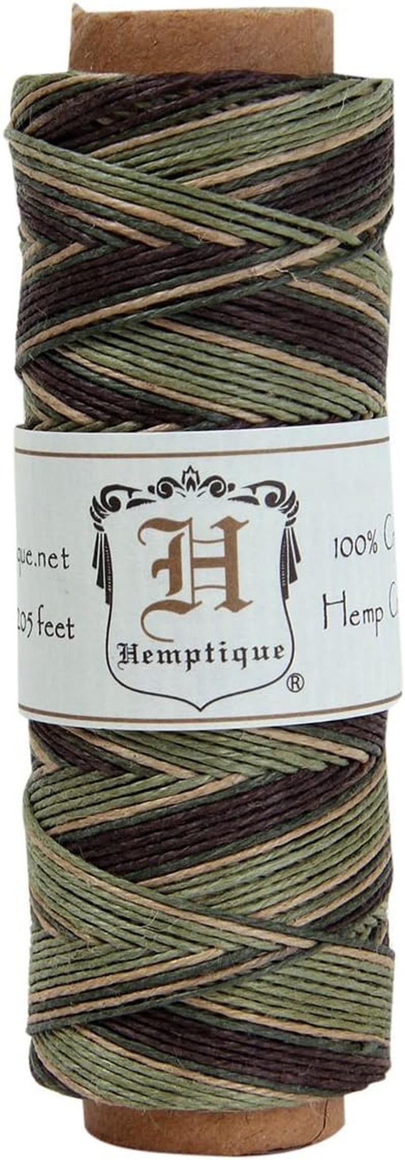 100% Natural Hemp Cord Single Spool - 205Ft ~ 62.5M Hemp String Spool - Crafters Number 1 Choice - .5Mm Cord Thread for Jewelry Making, Macramé, Scrapbooking, & More - Black