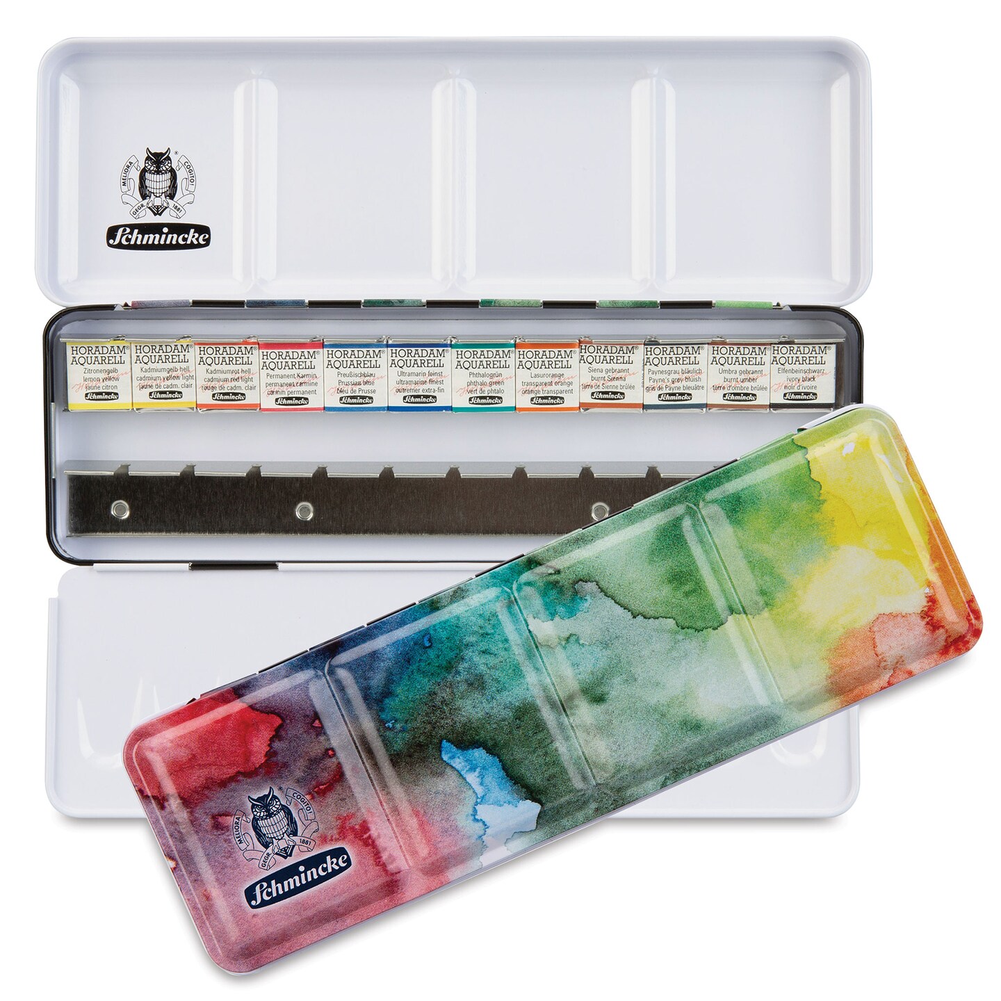 Schmincke Horadam Aquarell Watercolor Pans - BLICK EXCLUSIVE! Set of 12, Half Pans