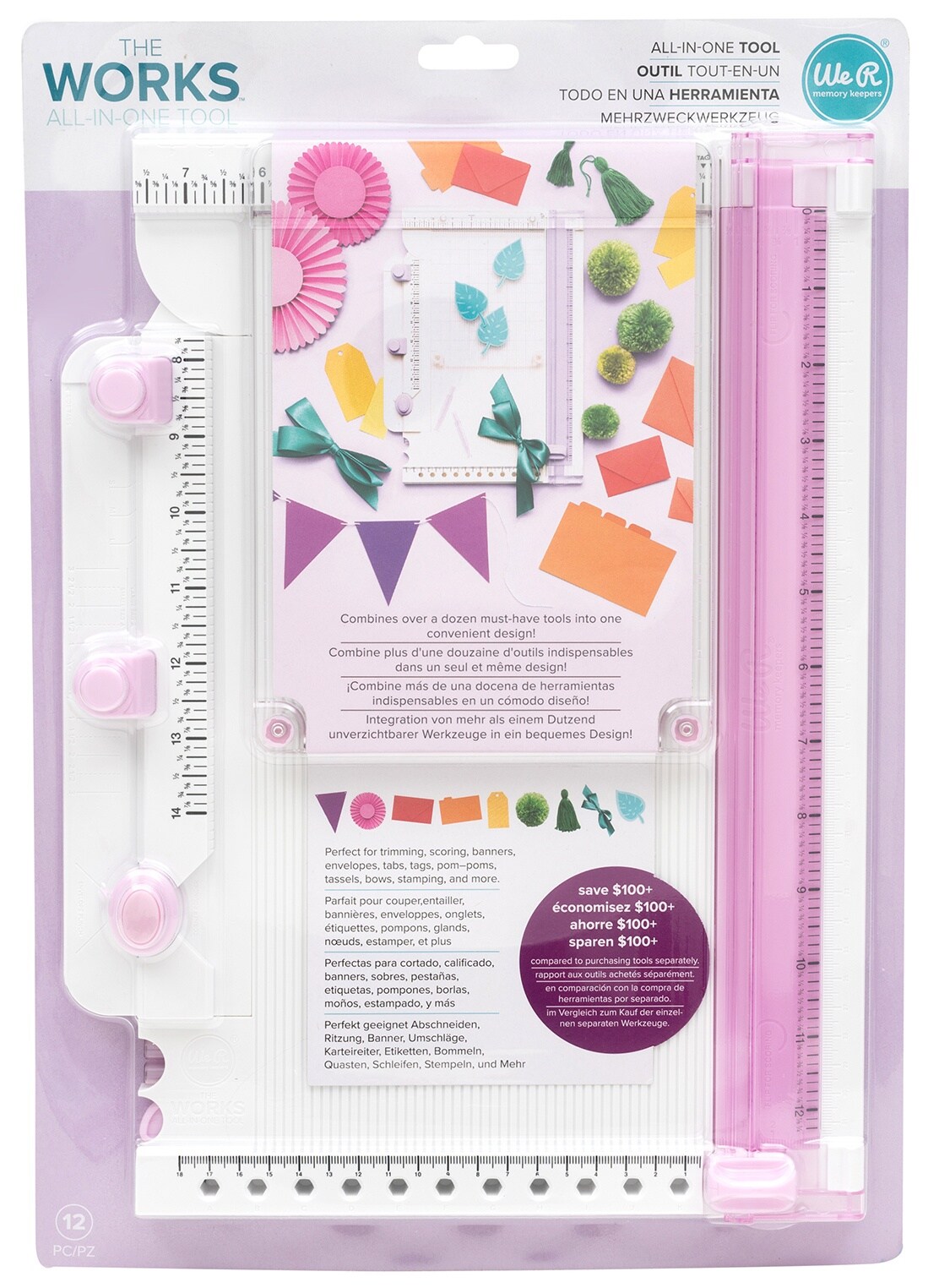 We R Memory Keepers The Works All-In-One Tool-Lilac