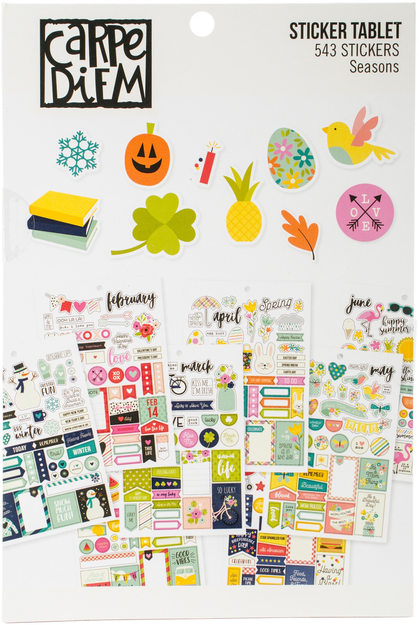 Planner Essentials A5 Stickers 12/Pkg-Seasons, 543 Stickers