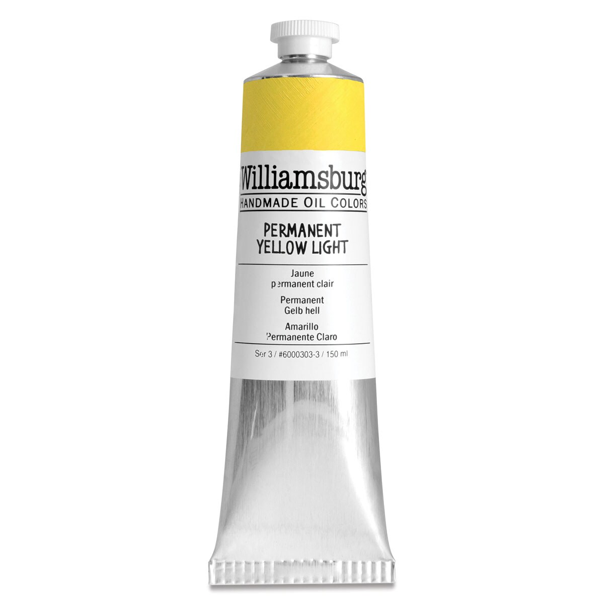 Williamsburg Handmade Oil Paint - Permanent Yellow Light, 150 ml tube