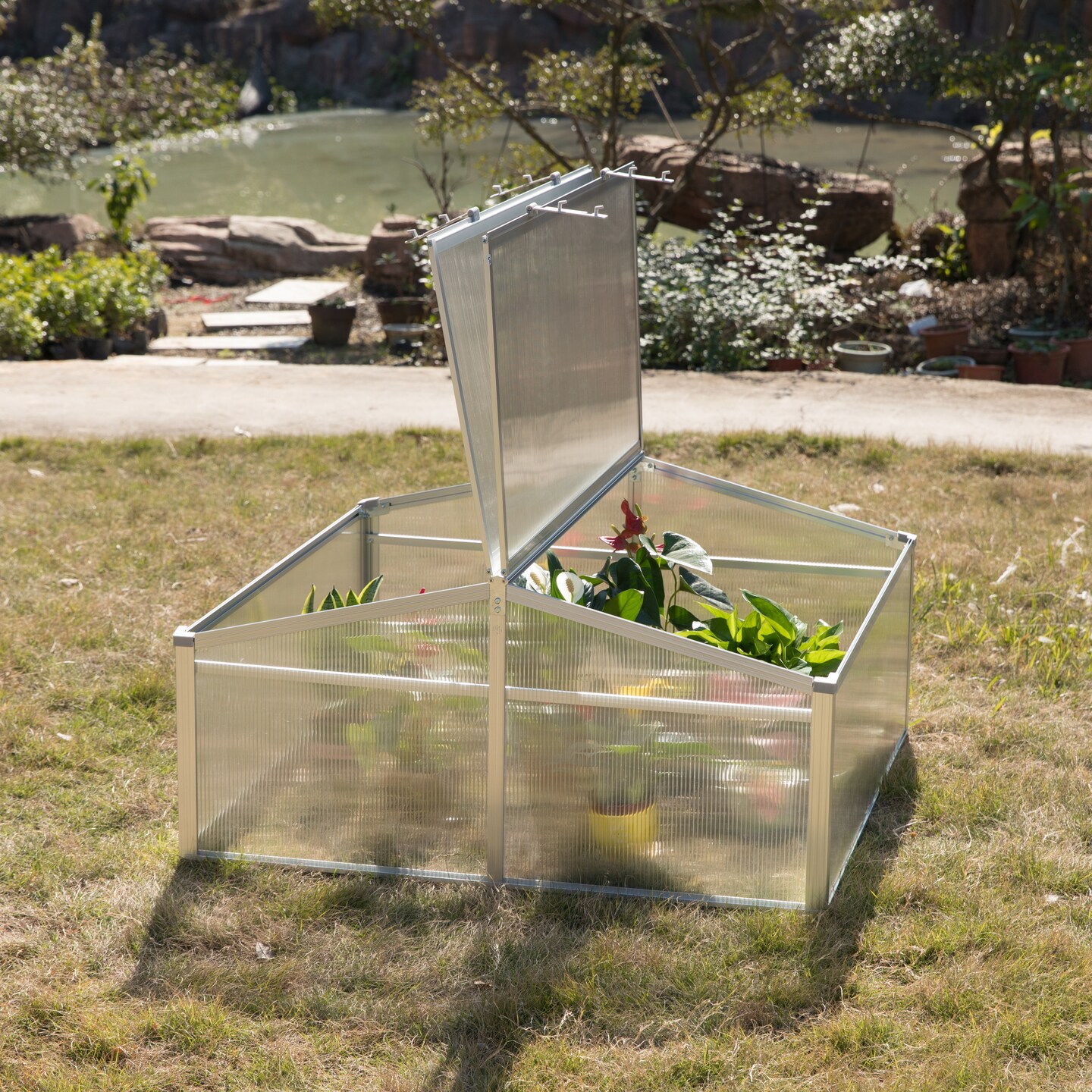 Mini Greenhouse Flower Box, Plant Protector Garden Pot