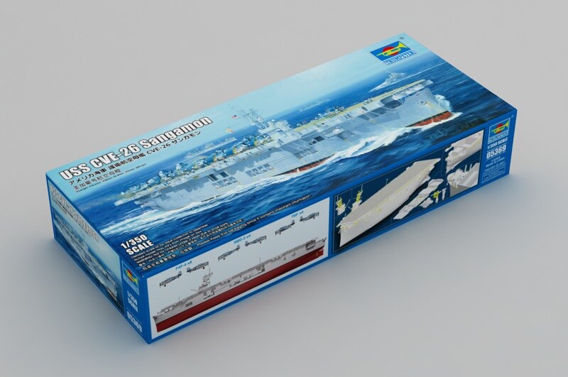 Trumpeter 1/350 Trumpeter USS Sangamon CVE-26 Escort Carrier Plastic Model