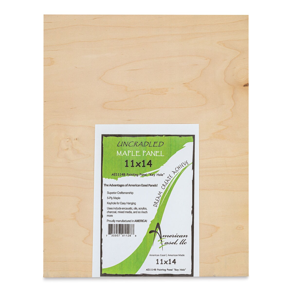 American Easel Maple Panel - 11&#x22; x 14&#x22;, 1/2&#x22; Profile, Keyhole