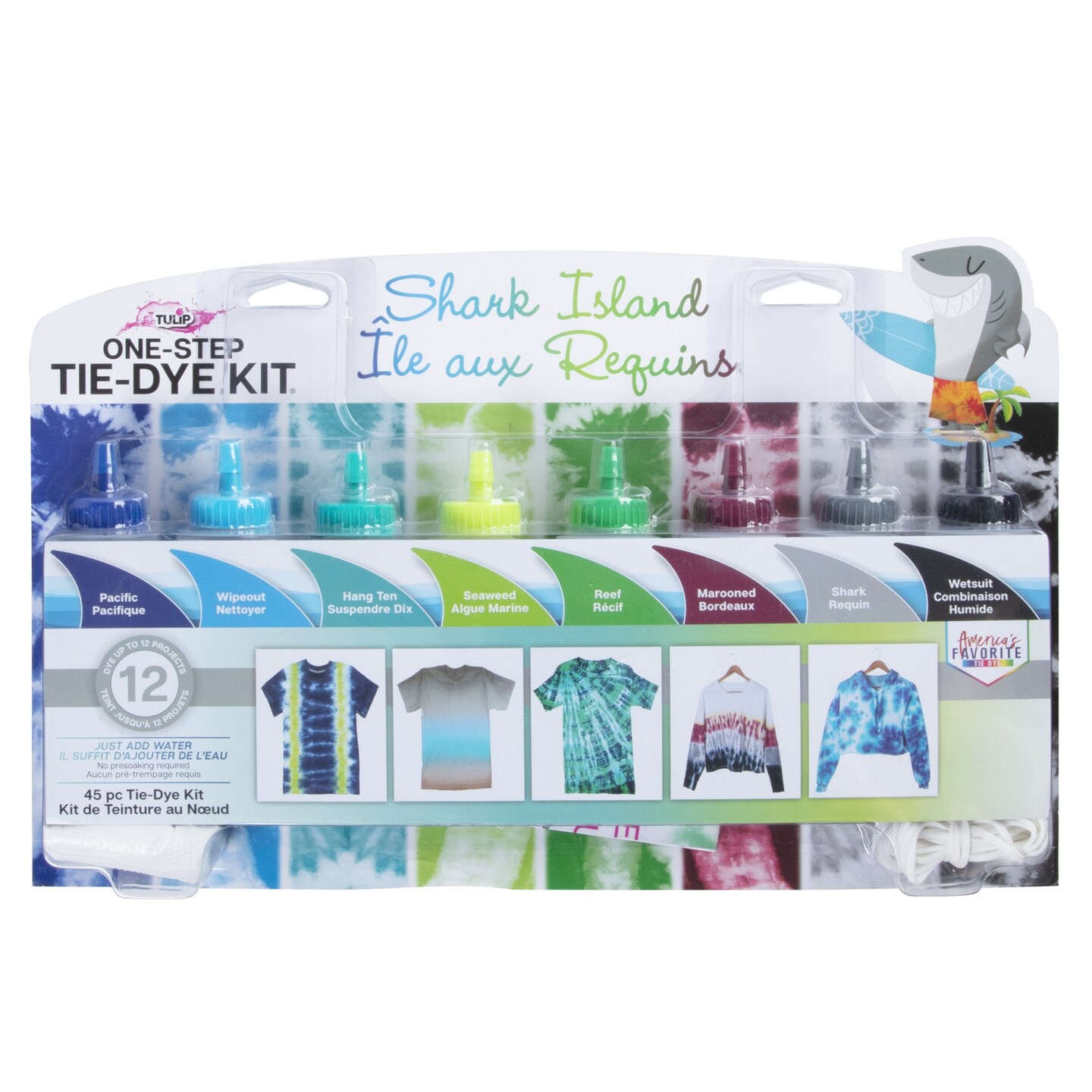 Tulip One-Step Tie-Dye 8 Color Kit-Shark Island