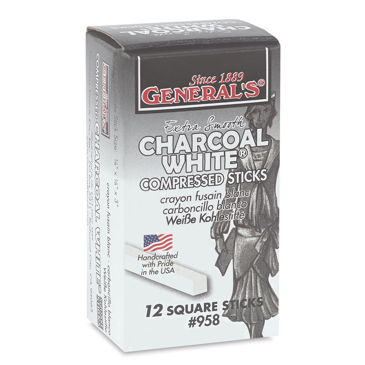 General&#x27;s White Charcoal - Pack of 12