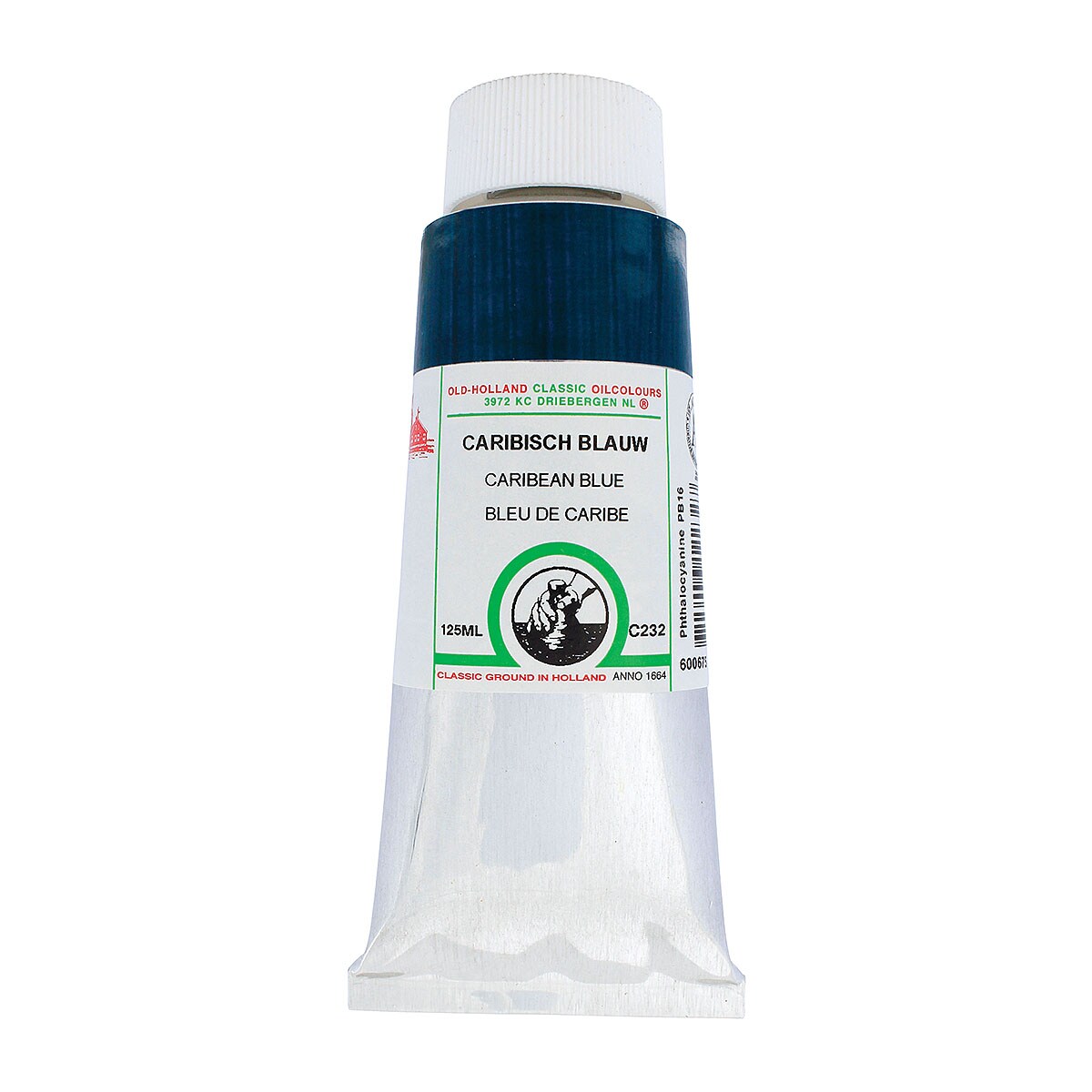 Old Holland Classic Oil Color - Carribean Blue, 125 ml tube