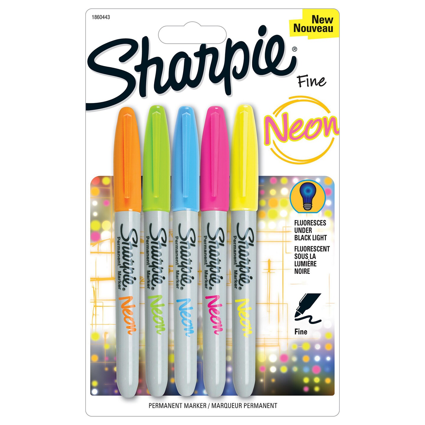 Sharpie Marker - Set - 5-Color Fine Point Neon Set