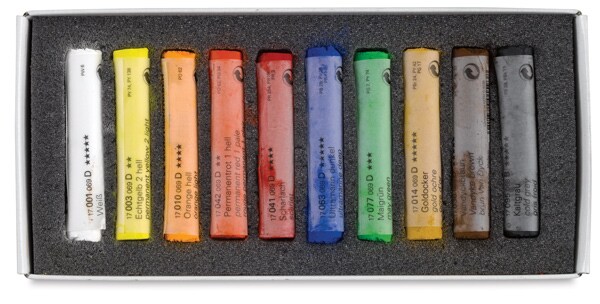 Schmincke Soft Pastel Set - Assorted Colors, Set of 10
