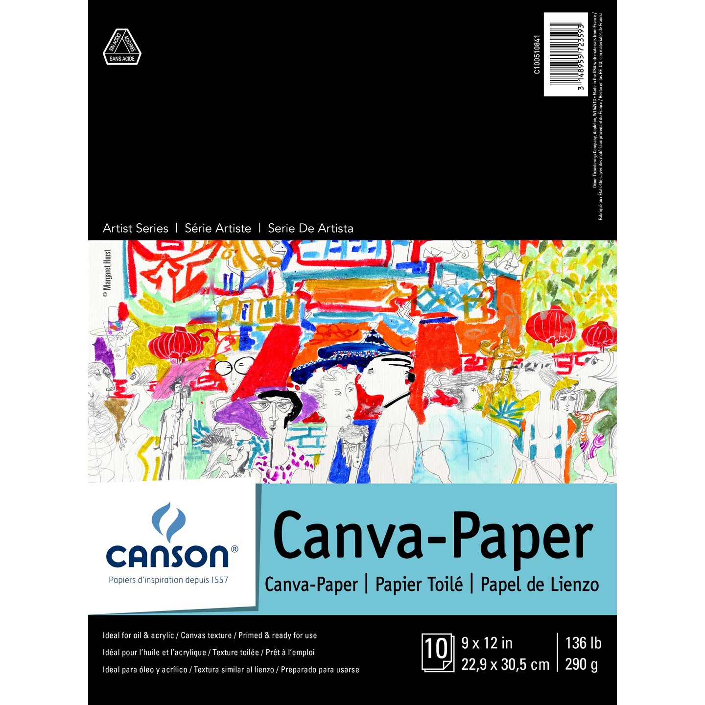 Canson - Foundation Series Canva-Paper Pad - 9&#x22; x 12&#x22;